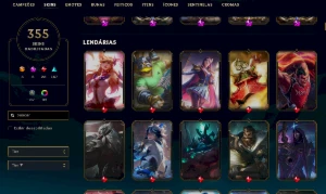 Conta Ouro 4 - 355 SKINS - League of Legends LOL