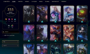 Conta Ouro 4 - 355 SKINS - League of Legends LOL