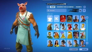 Conta de Fortnite 221 Skins,270 picaretas Raras  3.500V-Buck