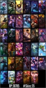 Conta LoL - Gold 5 Season 6 - 35 Skins - 100+ Champs - League of Legends