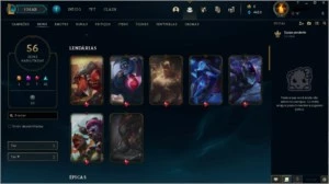 CONTA LOL +56 SKINS - League of Legends