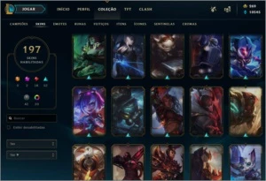 Conta lol Plat 3  197 skin - League of Legends