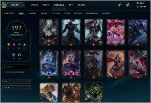 Conta lol Plat 3  197 skin - League of Legends