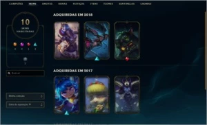 Conta League of Legends para smurf LOL