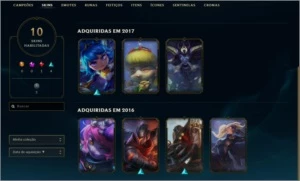 Conta League of Legends para smurf LOL
