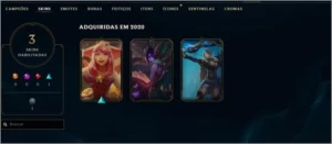 CONTA SMURF OURO 4 - League of Legends LOL