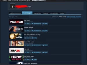 Conta steam com 18 jogos ( so jogo top)