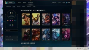 Conta LoL prata IV 21 campeões, 11 skins e 8 baús na conta! - League of Legends