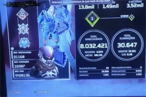 Ps4 wraith kunai/ conta full 30k de kill passes até o 9 comp - Apex Legends