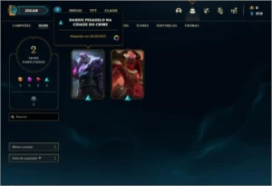 Conta ouro 4 com 2 skins e 24 champs - League of Legends LOL