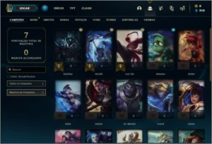 Conta ouro 4 com 2 skins e 24 champs - League of Legends LOL