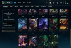Conta ouro 4 com 2 skins e 24 champs - League of Legends LOL