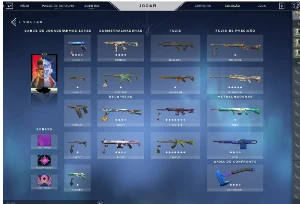 CONTA VALORANT OURO 1, SKINS DESCRIÇÃO: