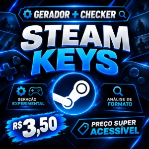 🎮 Steam Keys: Gerador e Checker de Chaves + Bônus Grátis |