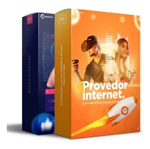 Pack 310 Artes Provedor De Internet Editável Photoshop - Serviços Digitais