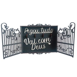 Porta chaves 3D MDF Portão do céu, exclusivo, suporte,...