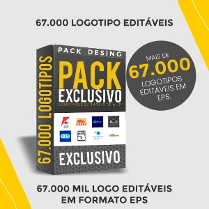 Pack Com Mais De 66 Mil Logos Editáveis - Entrega Rápida! - Digital Services