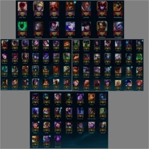 Conta LOL: Plat 2, 96 campeoes, 40 skins, 30 emotes e mais.. - League of Legends