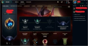 Conta LOL: Plat 2, 96 campeoes, 40 skins, 30 emotes e mais.. - League of Legends