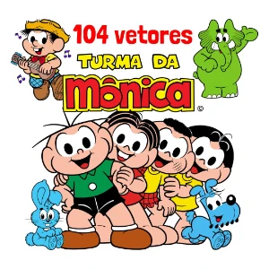 104 vetores da turma da Mônica em CDR, AI, PNG e SVG - Outros