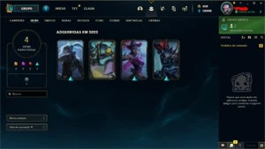 Conta league of legends platina mmr diamante LOL