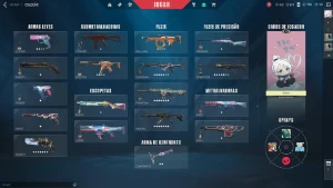 Conta Valorant - Diversas skins - Último elo Gold 3