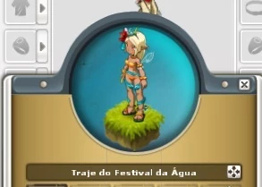 TRAJE DO FESTIVAL DA AGUA - Wakfu