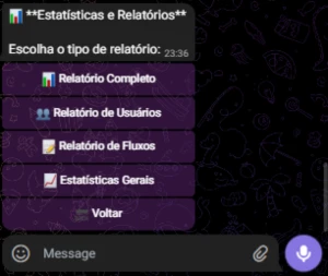 Bot Telegram Criador de Fluxo de Mensagem Personalizada - Outros