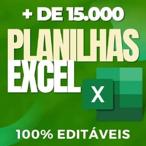 "Aumente Sua Produtividade: +15.000 Planilhas Editáveis + Br - Softwares e Licenças
