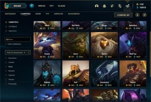 Conta ouro 3 com 150 Champs e 290 Skins + 10 Prestigios - League of Legends LOL