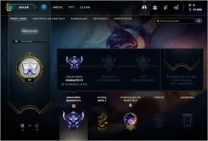 CONTA LOL DIAMANTE IV 66% WINRATE Ganhando 25 pontos - League of Legends