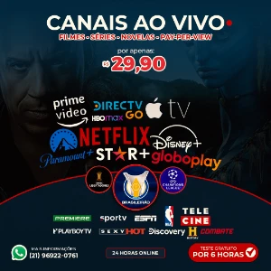 Filmes Series E Canais Ao Vivo! - Assinaturas e Premium