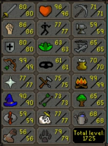 OSRS Account - Main - 107 CBT - 284 Quest Points