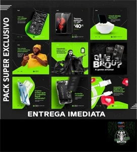 Pack Artes Assistência Manutenção Celulares Psd Editáveis - Serviços Digitais