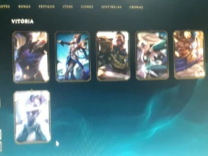 Janna Vitoriosa, 2 Icones Challenger, 241 Skins - League of Legends LOL