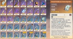 Ar 47 Ganyu + Qiqi + Ninguang com Oração Perdida - Genshin Impact