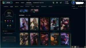 CONTA LOL DIAMANTE 3 | SKINS LENDÁRIAS E MÍTICAS - League of Legends