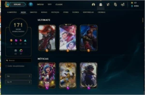 Conta Lol 171 skin - League of Legends