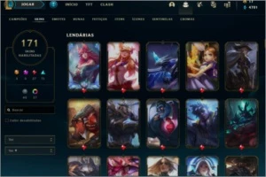 Conta Lol 171 skin - League of Legends