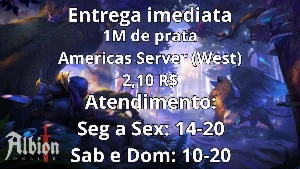 Prata do albion 2.10 R$ o M - Albion Online