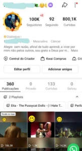 Vendo Uma Conta Do Kwai 100Mil Seguidores... - Redes Sociais
