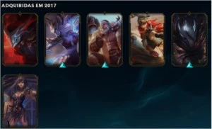 VENDO CONTA NO LOL COM VÁRIAS SKINS E MAESTRIAS - League of Legends