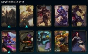 VENDO CONTA NO LOL COM VÁRIAS SKINS E MAESTRIAS - League of Legends