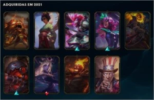 VENDO CONTA NO LOL COM VÁRIAS SKINS E MAESTRIAS - League of Legends