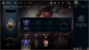 LOL Conta - Elo Diamante 1 - 35 Campeões - 3 Skins - League of Legends