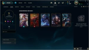 LOL Conta - Elo Diamante 1 - 35 Campeões - 3 Skins - League of Legends