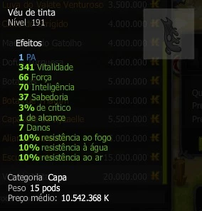 VÉU DE TINTA EXO PA - DOFUS CROCABULIA