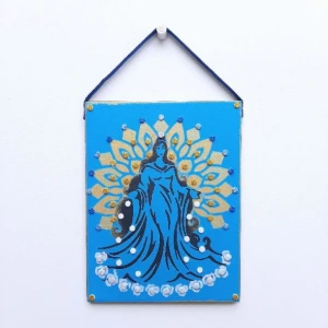 Quadro Mandala Iemanjá P - Artesanato e Personalizados