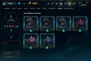 Platina 2 com 35 Champs e 5 Skins - League of Legends LOL