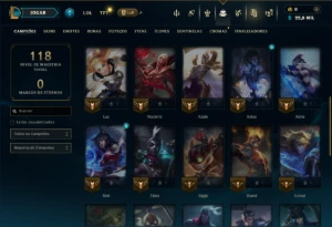 Platina 2 com 35 Champs e 5 Skins - League of Legends LOL